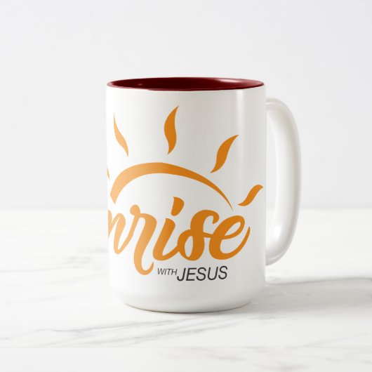 SWJ-Mok Tweekleurige Koffiemok (Voorkant rechts)