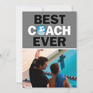 SWM Coach Best Ever Custom Photo Bedankkaart