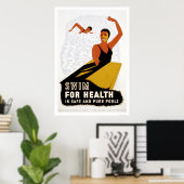 SWM voor Health 1940 WPA Poster (Thuiskantoor)