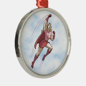Swobole Woman Metalen Ornament (Rechts)