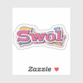 Swol uitzonderlijk goed iemand heeft hard gewerkt sticker (Vel)