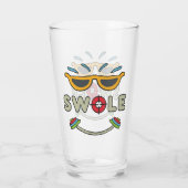 Swole Bodybuilding Glas (Achterkant)