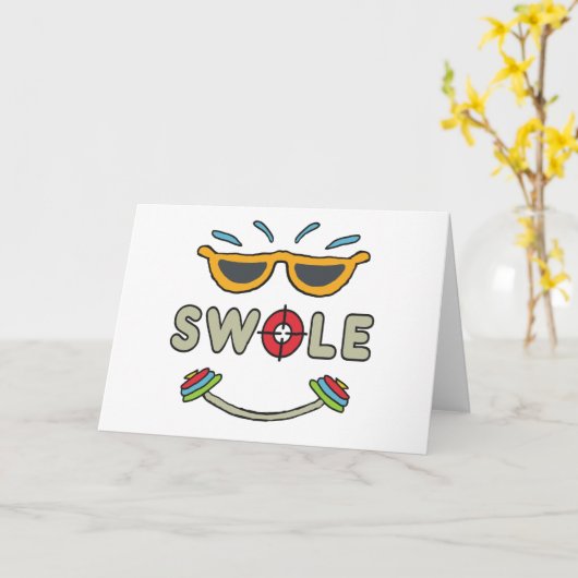 Swole Bodybuilding Kaart (Gele Bloem)