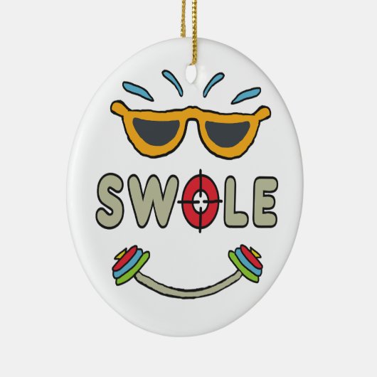 Swole Bodybuilding Keramisch Ornament (Rechts)