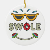 Swole Bodybuilding Keramisch Ornament (Voorkant)