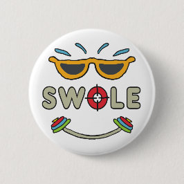 Swole Bodybuilding Ronde Button 5,7 Cm
