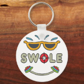 Swole Bodybuilding Sleutelhanger (Achterkant)
