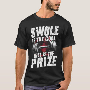 Swole is de doelgrootte is de prijs t-shirt