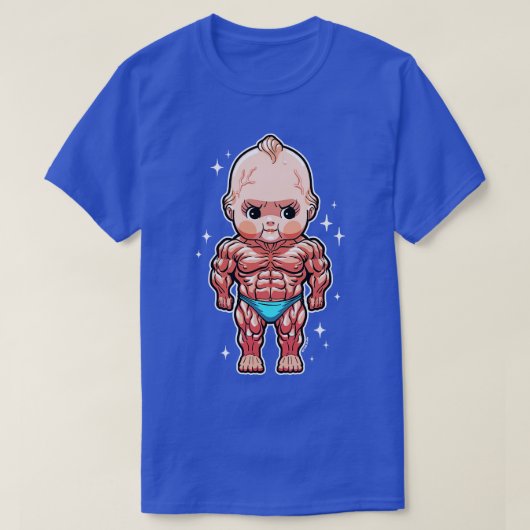 Swole Kewpie Bodybuilder T-shirt (Design voorkant)