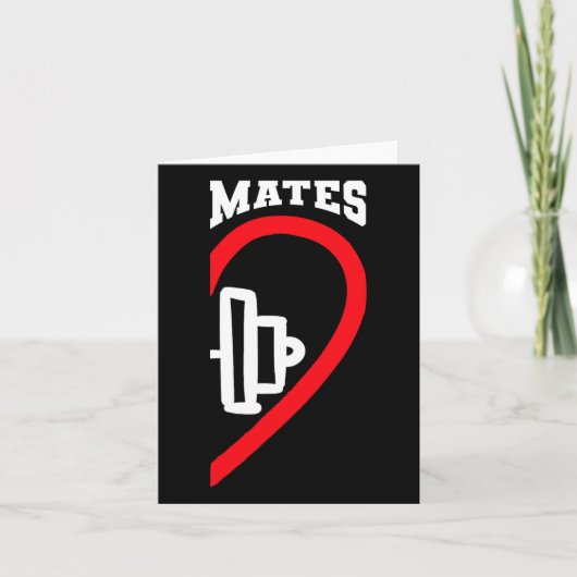 Swole Mates Schattige Workout Matchende Koppels Va Kaart (Voorkant)