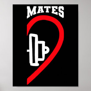 Swole Mates Schattige Workout Matchende Koppels Va Poster