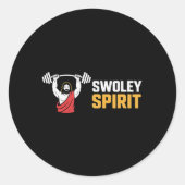Swoley Spirit Bodybuilding Workout Geloof Ronde Sticker (Voorkant)