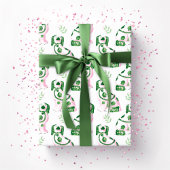 Swoon Staffordshire Dogs Sprig Pink and Green Cadeaupapier