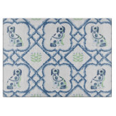 Swoon Staffordshire Dogs Trellis Slate and Green Snijplank (Voorkant)