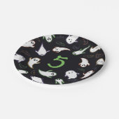 Swooping Ghosts & Bats Halloween Verjaardagsfeest Papieren Bordje (Gekanteld)