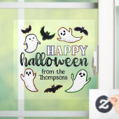 Swooping Ghosts & Bats Happy Halloween Van Familie Raamsticker (Huis)