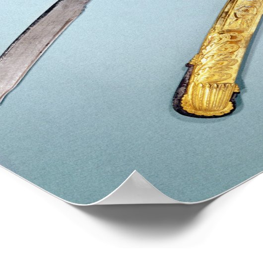 Swoord van het directoraat-generaal aan Napoleon I Poster (Hoek)