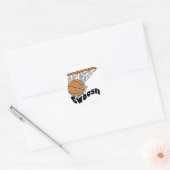 swoosh basketbal ronde sticker (Envelop)