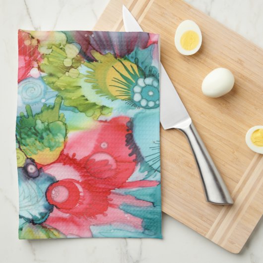 Swoosh Doodle Kitchen Towel Theedoek (Quarter Fold)