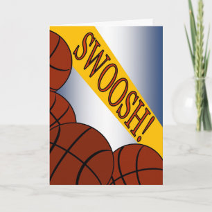 Swoosh! Het Succes Congrats van het basketbal Kaart