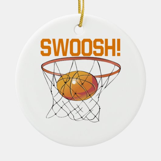 Swoosh Keramisch Ornament (Voorkant)