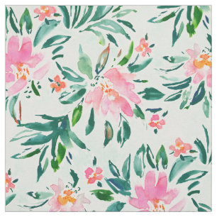 SWOOSH Roze Mint Floral Stof