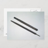 Sword and sheath uit La Tene, Zwitserland Briefkaart (Voorkant / Achterkant)