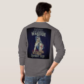 Sword and Shield Templar Warrior T-shirt (Achterkant volledig)