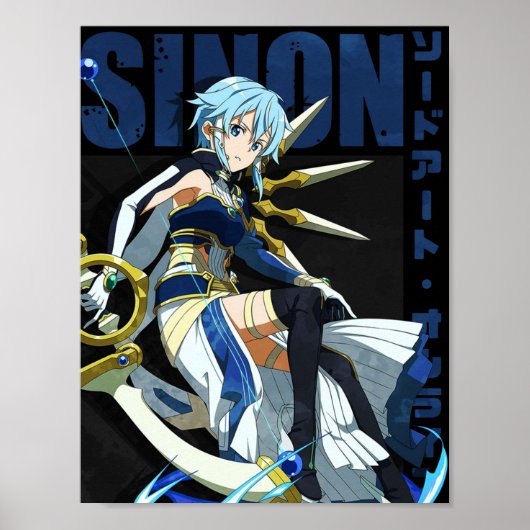 Sword Art Online Asada Shino Sinon Poster (Voorkant)