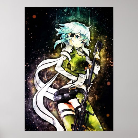 Sword Art Online Sinon Poster (Voorkant)