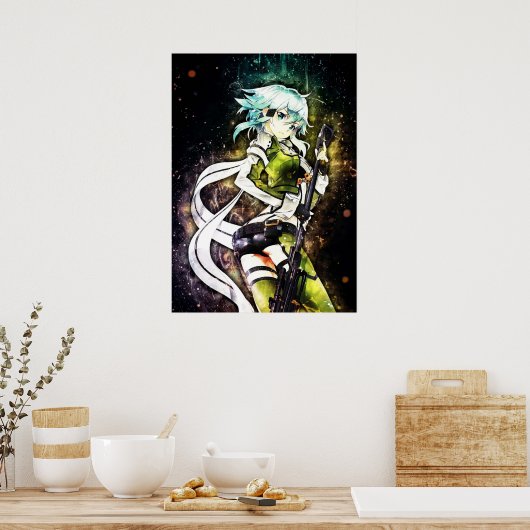 Sword Art Online Sinon Poster (Keuken)