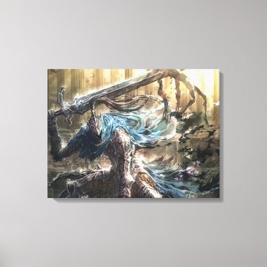 Sword art Premium Wrapped Canvas (gloss) Afdruk (Voorkant)