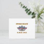 Sword Beach Briefkaart (Staand voorkant)