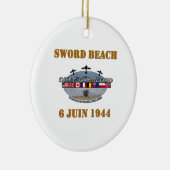 Sword Beach Keramisch Ornament (Rechts)
