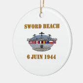 Sword Beach Keramisch Ornament (Links)