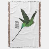Sword-bulgvogel cartoon illustratie deken (Voorkant Verticaal)