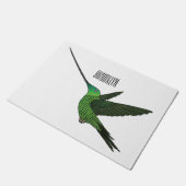 Sword-bulgvogel cartoon illustratie deurmat (Schuin)