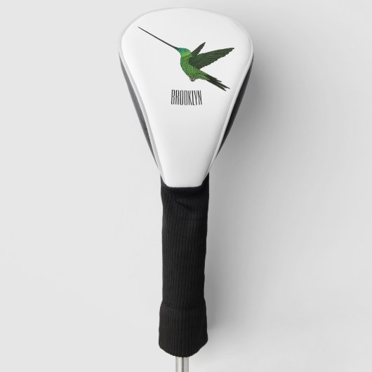 Sword-bulgvogel cartoon illustratie golfheadcover (Voorkant)