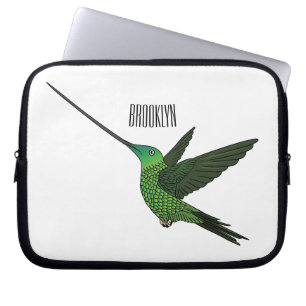 Sword-bulgvogel cartoon illustratie laptop sleeve