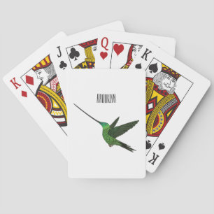 Sword-bulgvogel cartoon illustratie pokerkaarten