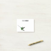 Sword-bulgvogel cartoon illustratie post-it® notes (Op bureau)