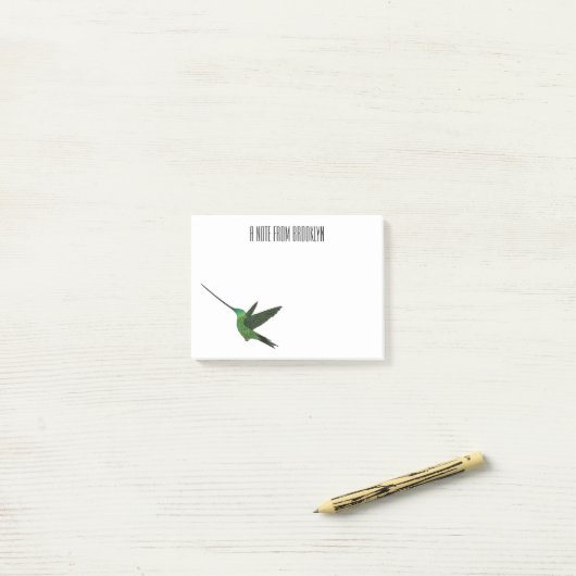 Sword-bulgvogel cartoon illustratie post-it® notes (Op bureau)