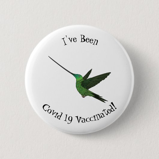 Sword-bulgvogel cartoon illustratie ronde button 5,7 cm (Voorkant)