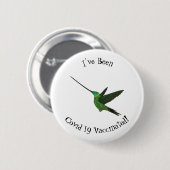 Sword-bulgvogel cartoon illustratie ronde button 5,7 cm (Voorkant /achterkant)
