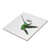 Sword-bulgvogel cartoon illustratie tegeltje (Zijkant)
