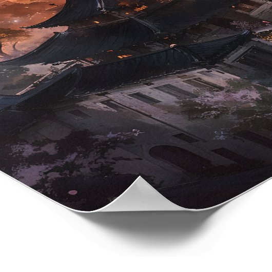 Sword City - Mystieke Fantasy Art Design Poster (Hoek)