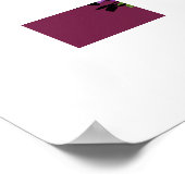 Sword & Clematis – Medieval Floral Blade Poster (Hoek)