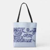 Sword dragon tote bag (Achterkant)