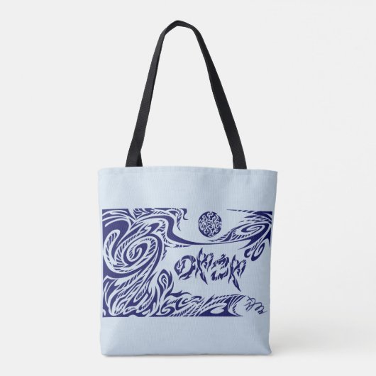 Sword dragon tote bag (Achterkant)