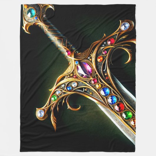 Sword Fleece Deken (Voorkant)